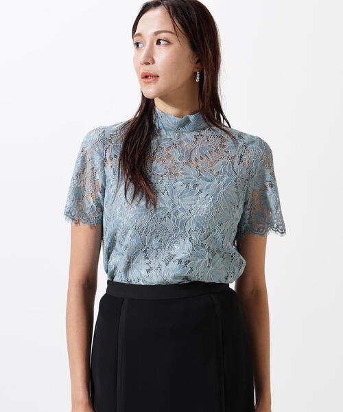 PINKY&DIANNE（ピンキーアンドダイアン）の「◆リーフレースバックリボンブラウス（シャツ/ブラウス・レディース・ピンク/ブルー系その他3/ネイビー・38）」の19枚目の写真