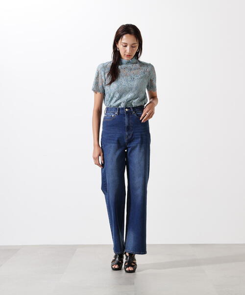 PINKY&DIANNE（ピンキーアンドダイアン）の「◆リーフレースバックリボンブラウス（シャツ/ブラウス・レディース・ピンク/ブルー系その他3/ネイビー・38）」の22枚目の写真