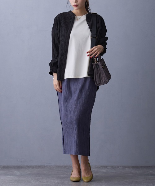 NICOLE white（ニコルホワイト）の「バック柄プリントスリーブレスTシャツ（Tシャツ/カットソー・レディース・ブラウン/ブラック/オフホワイト・FREE）」の15枚目の写真