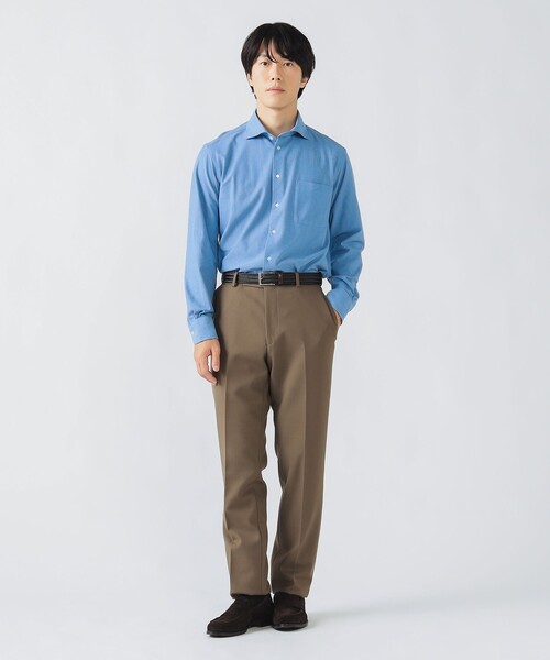 BEAMS HEART（ビームスハート）の「アルビニ カラミ カッタウェイカラー シャツ（シャツ/ブラウス・メンズ・ホワイト/ネイビー/サックスブルー・MEDIUM/SMALL/LARGE/X-LARGE）」の11枚目の写真