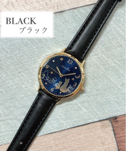 BACKYARD FAMILY(バックヤードファミリー)の「catmint ベルトウォッチ H03822A-1(アナログ腕時計・レディース・ネイビー/ブラック/レッド/ブラウン・FREE)」の9枚目の写真
