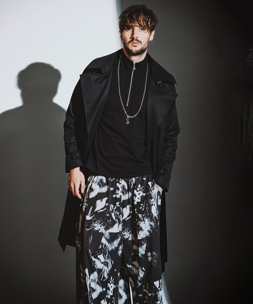 NO ID.（ノーアイディ）の「mlt5344-ﾊｰﾌZIP-BIG-PO プルオーバー（Tシャツ/カットソー・メンズ・ホワイト/グレー/ブラック・2/1）」の20枚目の写真