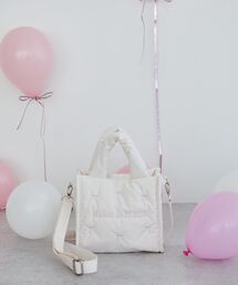 Maison de FLEUR（メゾンドフルール）の「リボン刺繍パファー2Wayトートバッグ（トートバッグ）」