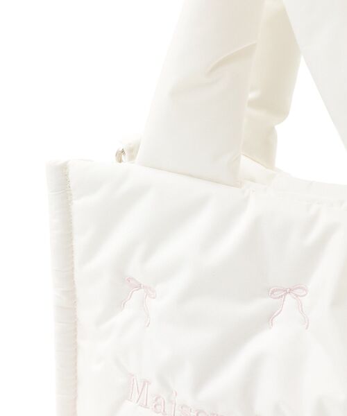 セール】リボン刺繍パファー2Wayトートバッグ（トートバッグ）｜Maison