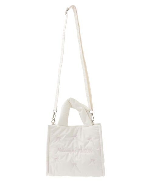 セール】リボン刺繍パファー2Wayトートバッグ（トートバッグ）｜Maison