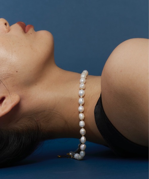 loni（ロニ）の「Metal Mix Pearl Necklace（ネックレス・レディース・ホワイト・FREE）」の9枚目の写真