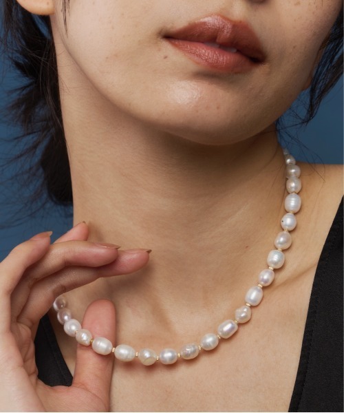 loni（ロニ）の「Metal Mix Pearl Necklace（ネックレス・レディース・ホワイト・FREE）」の15枚目の写真