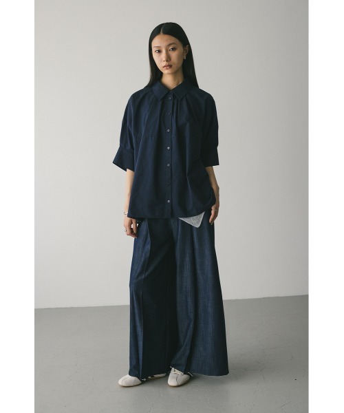 STYLEMIXER（スタイルミキサー）の「フロントタックワイドパンツ（その他パンツ・レディース・ライトブルー/インディゴブルー・SMALL/MEDIUM）」の15枚目の写真