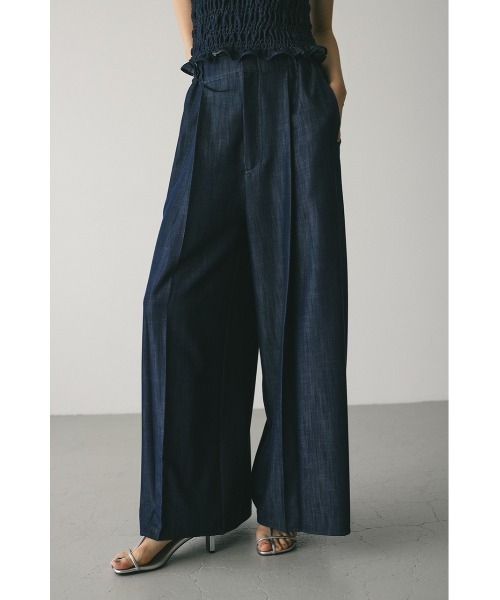 STYLEMIXER（スタイルミキサー）の「フロントタックワイドパンツ（その他パンツ・レディース・ライトブルー/インディゴブルー・SMALL/MEDIUM）」の17枚目の写真