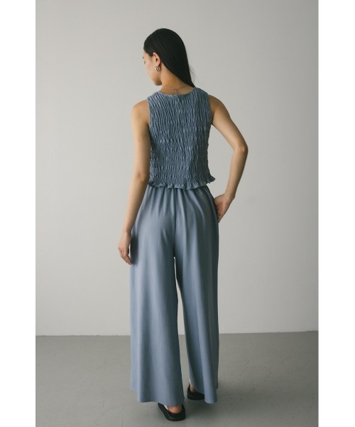 STYLEMIXER（スタイルミキサー）の「フロントタックワイドパンツ（その他パンツ・レディース・ライトブルー/インディゴブルー・SMALL/MEDIUM）」の5枚目の写真