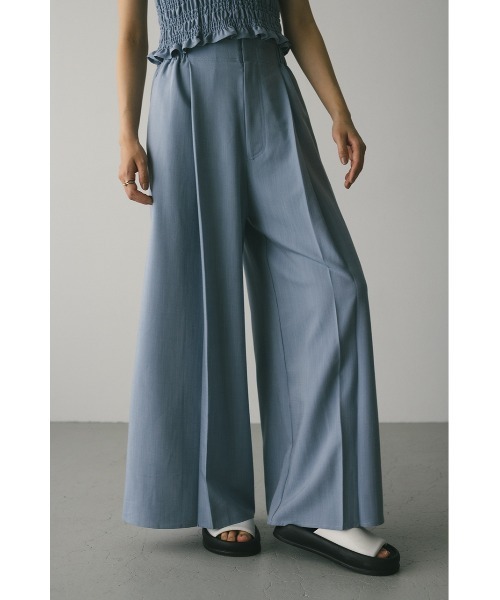 STYLEMIXER（スタイルミキサー）の「フロントタックワイドパンツ（その他パンツ・レディース・ライトブルー/インディゴブルー・SMALL/MEDIUM）」の6枚目の写真