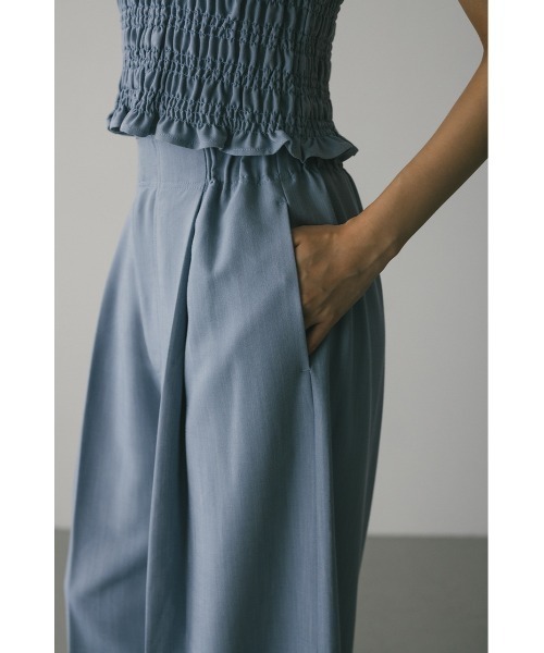STYLEMIXER（スタイルミキサー）の「フロントタックワイドパンツ（その他パンツ・レディース・ライトブルー/インディゴブルー・SMALL/MEDIUM）」の9枚目の写真