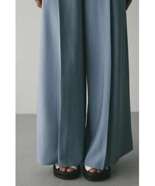 STYLEMIXER（スタイルミキサー）の「フロントタックワイドパンツ（その他パンツ・レディース・ライトブルー/インディゴブルー・SMALL/MEDIUM）」の10枚目の写真