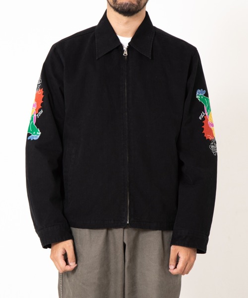 OAU ロゴ刺繍ブルゾン OTANIJUN Souvenir Jacket 袖刺繍（ブルゾン）｜TXA（ティー