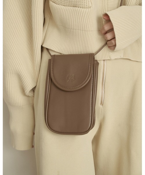 moi tytto（モイテュット）の「ロゴミニショルダーバッグ（ショルダーバッグ・レディース・ナチュラル/ブラウン/ベージュ・FREE）」の2枚目の写真