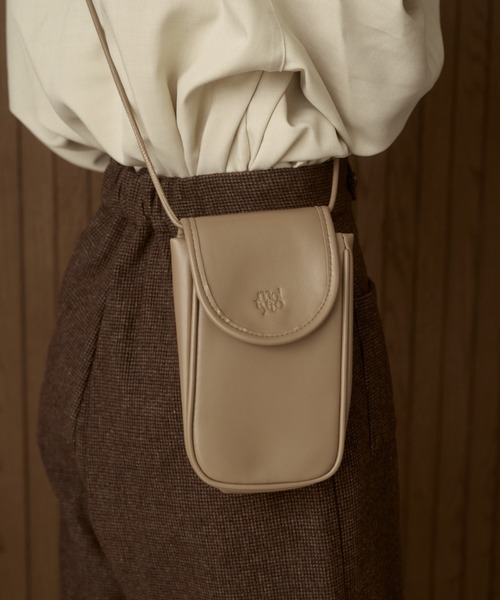 moi tytto（モイテュット）の「ロゴミニショルダーバッグ（ショルダーバッグ・レディース・ナチュラル/ブラウン/ベージュ・FREE）」の14枚目の写真