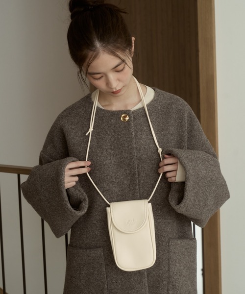 moi tytto（モイテュット）の「ロゴミニショルダーバッグ（ショルダーバッグ・レディース・ナチュラル/ブラウン/ベージュ・FREE）」の4枚目の写真