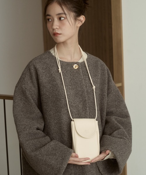 moi tytto（モイテュット）の「ロゴミニショルダーバッグ（ショルダーバッグ・レディース・ナチュラル/ブラウン/ベージュ・FREE）」の9枚目の写真
