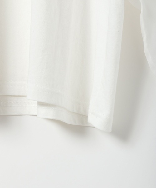 PBLIM(ページボーイリム)の「《UNISEX》シアーレイヤードキャットロンT(Tシャツ/カットソー・レディース・オフホワイト/チャコールグレー・FREE)」の19枚目の写真