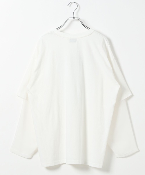 PBLIM(ページボーイリム)の「《UNISEX》シアーレイヤードキャットロンT(Tシャツ/カットソー・レディース・オフホワイト/チャコールグレー・FREE)」の21枚目の写真