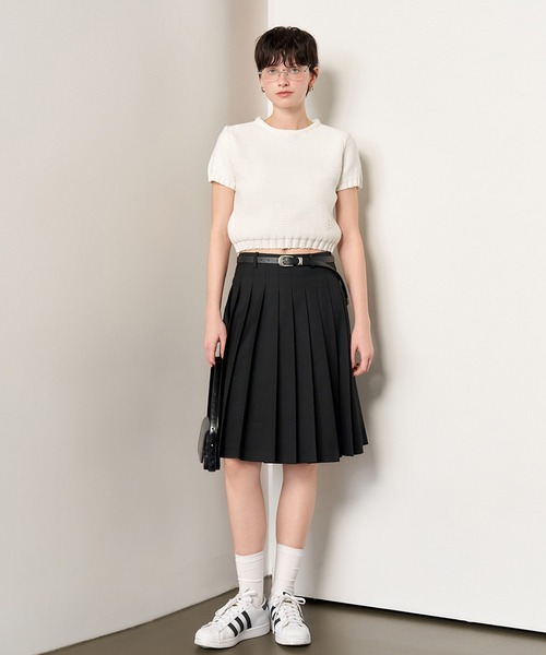 GENERAL IDEA（ジェネラルアイデア）の「GENERAL IDEA/ジェネラルアイディア bold cotton half knit 半袖ニット（ニット/セーター・レディース・ブルー/ホワイト/レッド・L/M/S）」の11枚目の写真