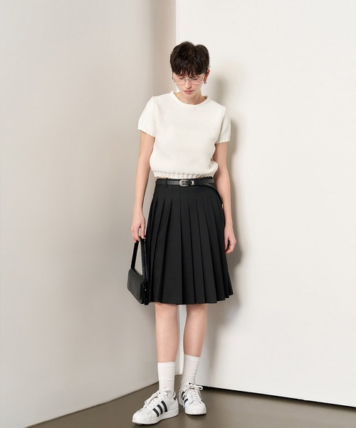 GENERAL IDEA（ジェネラルアイデア）の「GENERAL IDEA/ジェネラルアイディア bold cotton half knit 半袖ニット（ニット/セーター・レディース・ブルー/ホワイト/レッド・L/M/S）」の12枚目の写真