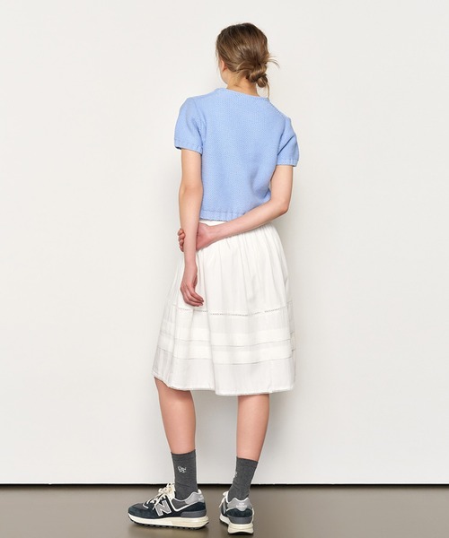 GENERAL IDEA（ジェネラルアイデア）の「GENERAL IDEA/ジェネラルアイディア bold cotton half knit 半袖ニット（ニット/セーター・レディース・ブルー/ホワイト/レッド・L/M/S）」の21枚目の写真