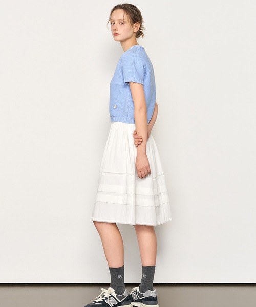 GENERAL IDEA（ジェネラルアイデア）の「GENERAL IDEA/ジェネラルアイディア bold cotton half knit 半袖ニット（ニット/セーター・レディース・ブルー/ホワイト/レッド・L/M/S）」の20枚目の写真