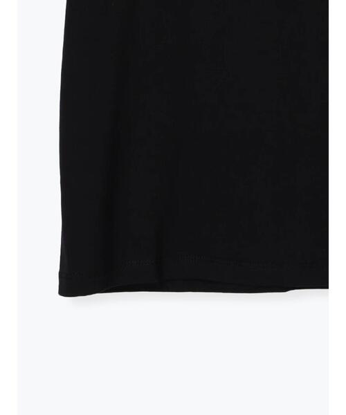 Te chichi TERRASSE(テチチテラス)の「フラワーモチーフプリントTシャツ(Tシャツ/カットソー・レディース・ブラック/オフホワイト/モカ・F)」の11枚目の写真