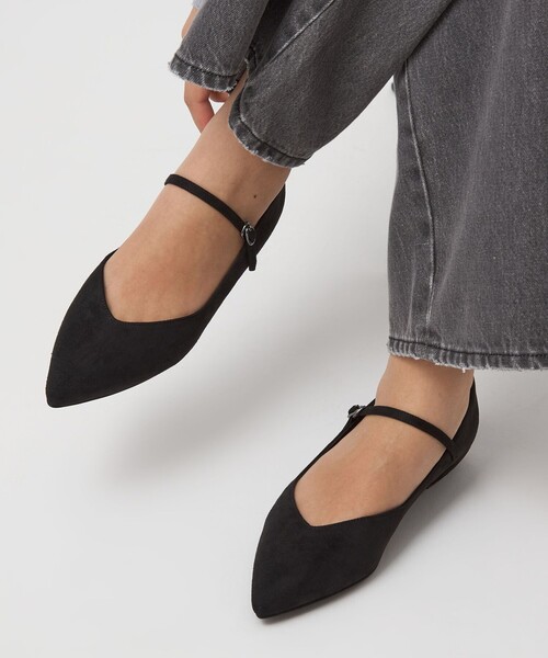 green label relaxing（グリーンレーベルリラクシング）の「Vカット ストラップ フラットシューズ 撥水（パンプス・レディース・ブラック/モカ/その他1・22.5cm/23cm/23.5cm/24cm/24.5cm/25cm）」の15枚目の写真