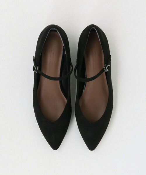 セール】Vカット ストラップ フラットシューズ 撥水（パンプス