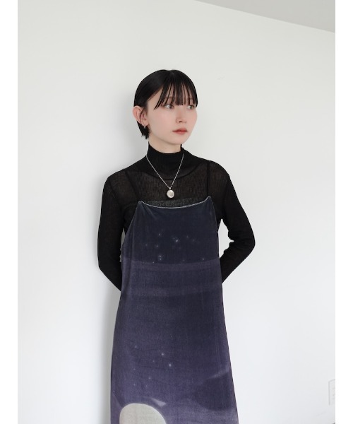 Print Velour Dress/プリントベロアドレス（ワンピース
