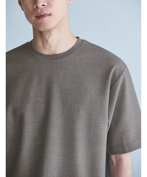green label relaxing（グリーンレーベルリラクシング）の「KIVANC クルーネック Tシャツ -ストレッチ-（Tシャツ/カットソー・メンズ・ブラック/ベージュ/ナチュラル・S/L/XL/M）」の14枚目の写真