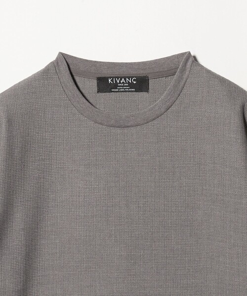 green label relaxing（グリーンレーベルリラクシング）の「KIVANC クルーネック Tシャツ -ストレッチ-（Tシャツ/カットソー・メンズ・ブラック/ベージュ/ナチュラル・S/L/XL/M）」の20枚目の写真