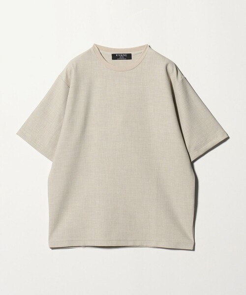 green label relaxing（グリーンレーベルリラクシング）の「KIVANC クルーネック Tシャツ -ストレッチ-（Tシャツ/カットソー・メンズ・ブラック/ベージュ/ナチュラル・S/L/XL/M）」の4枚目の写真