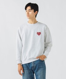 BEAMS HEART | 【ユニセックス】ハート スター ワンポイント スウェット(スウェット)