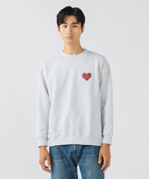 BEAMS HEART(ビームスハート)の「【ユニセックス】ハート スター ワンポイント スウェット(スウェット・メンズ・グレー/チャコールグレー・SMALL/MEDIUM/LARGE)」の6枚目の写真