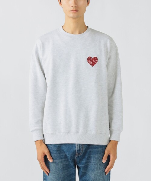 BEAMS HEART(ビームスハート)の「【ユニセックス】ハート スター ワンポイント スウェット(スウェット・メンズ・グレー/チャコールグレー・SMALL/MEDIUM/LARGE)」の10枚目の写真