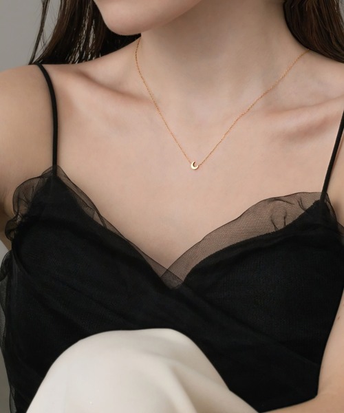 muku（ムク）の「NC/MINI MOON（ネックレス・レディース・シルバー/ゴールド・39/45）」の5枚目の写真