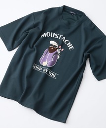 Blue Standard （ブルースタンダード）の「【Blue Standard/ブルースタンダード】接触冷感 COOLスムース 部分刺繍 プリント リラックスシルエットTシャツ（Tシャツ/カットソー）」