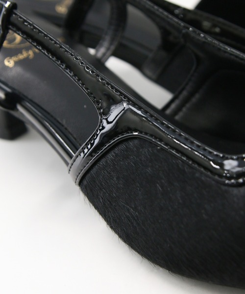 Gready Brilliant（グレディブリリアン）の「ハラコパンプス（パンプス・レディース・ブラック/ベージュ/レオパード・36/37/38）」の5枚目の写真