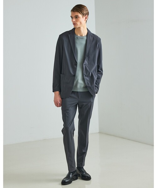 DESIGNWORKS（デザインワークス）の「【PERTEX(R) EQUILIBRIUM】テックトラウザーズ / 透湿性 / 撥水性 / セットアップ対応（スラックス・メンズ・ネイビー/チャコールグレー・48/52/44/46/50）」の3枚目の写真