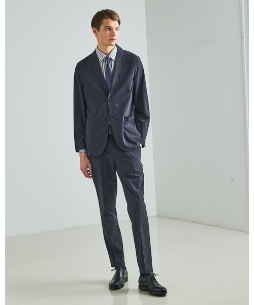 DESIGNWORKS（デザインワークス）の「【PERTEX(R) EQUILIBRIUM】テックトラウザーズ / 透湿性 / 撥水性 / セットアップ対応（スラックス・メンズ・ネイビー/チャコールグレー・48/52/44/46/50）」の11枚目の写真