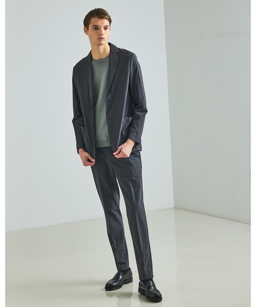 DESIGNWORKS（デザインワークス）の「【PERTEX(R) EQUILIBRIUM】テックトラウザーズ / 透湿性 / 撥水性 / セットアップ対応（スラックス・メンズ・ネイビー/チャコールグレー・48/52/44/46/50）」の14枚目の写真