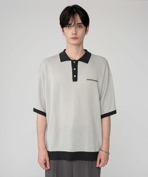 BROWNY(ブラウニー)の「BROWNY/ワンポイントニットポロシャツ(ニット/セーター・メンズ・ブラック/ライトグレー・MEDIUM/LARGE)」の19枚目の写真
