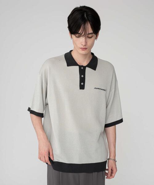 BROWNY(ブラウニー)の「BROWNY/ワンポイントニットポロシャツ(ニット/セーター・メンズ・ブラック/ライトグレー・MEDIUM/LARGE)」の20枚目の写真