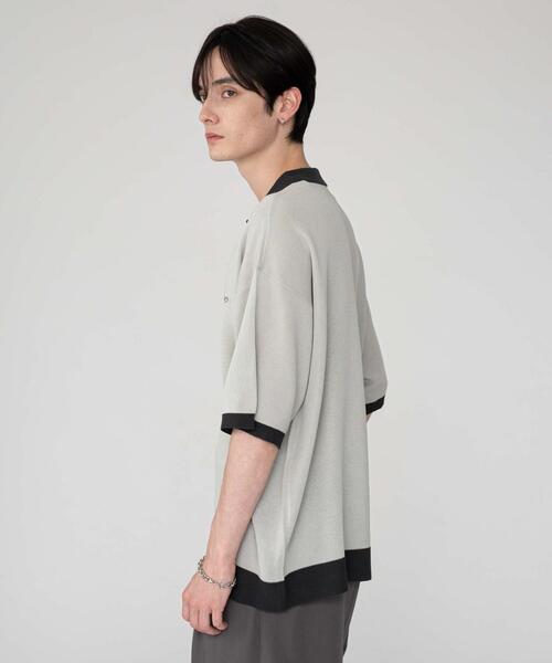 BROWNY(ブラウニー)の「BROWNY/ワンポイントニットポロシャツ(ニット/セーター・メンズ・ブラック/ライトグレー・MEDIUM/LARGE)」の21枚目の写真