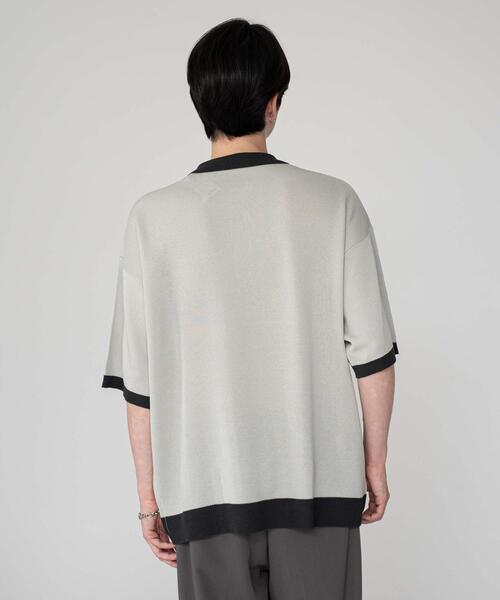 BROWNY(ブラウニー)の「BROWNY/ワンポイントニットポロシャツ(ニット/セーター・メンズ・ブラック/ライトグレー・MEDIUM/LARGE)」の22枚目の写真