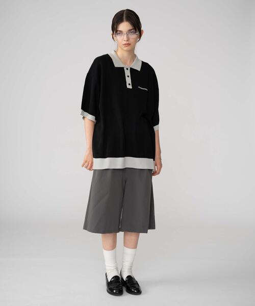 BROWNY(ブラウニー)の「BROWNY/ワンポイントニットポロシャツ(ニット/セーター・メンズ・ブラック/ライトグレー・MEDIUM/LARGE)」の18枚目の写真