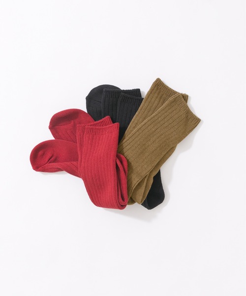 URBAN RESEARCH（アーバンリサーチ）の「URTECH太リブソックス（ソックス/靴下・レディース・ブラック/ブラウン/レッド・22/24）」の4枚目の写真